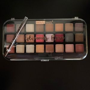Beauty Treats Glimmer Rose Eyeshadows & Eyeliner